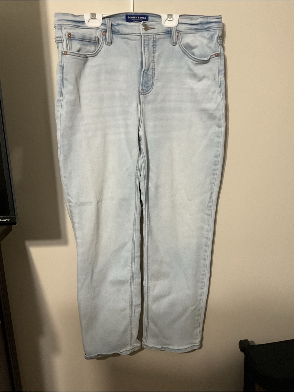 Scotch & Soda Light Blue Straight Leg Women's Jeans